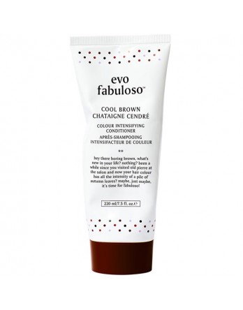 evo fabuloso colour intensifying conditioner- cool brown 7.5oz